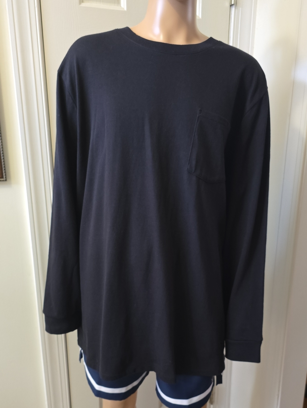 SONOMA BRAND MEN'S BIG AND TALL BLACK CREWNECK TEE-SHIRT SIZE 4XB